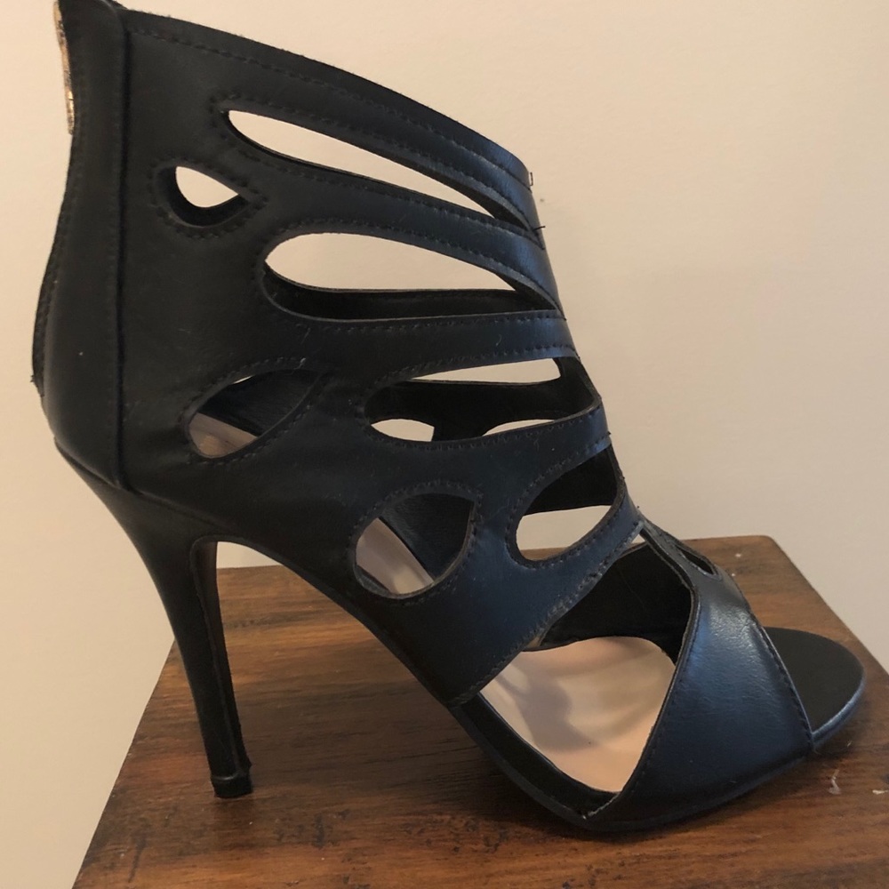 Sexy black sandals